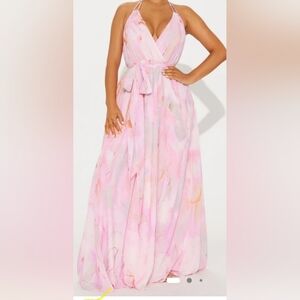 Fashion Nova pink Maxi Dress